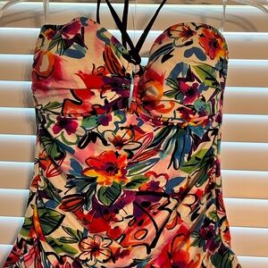Floral Multicolor Tankini Top